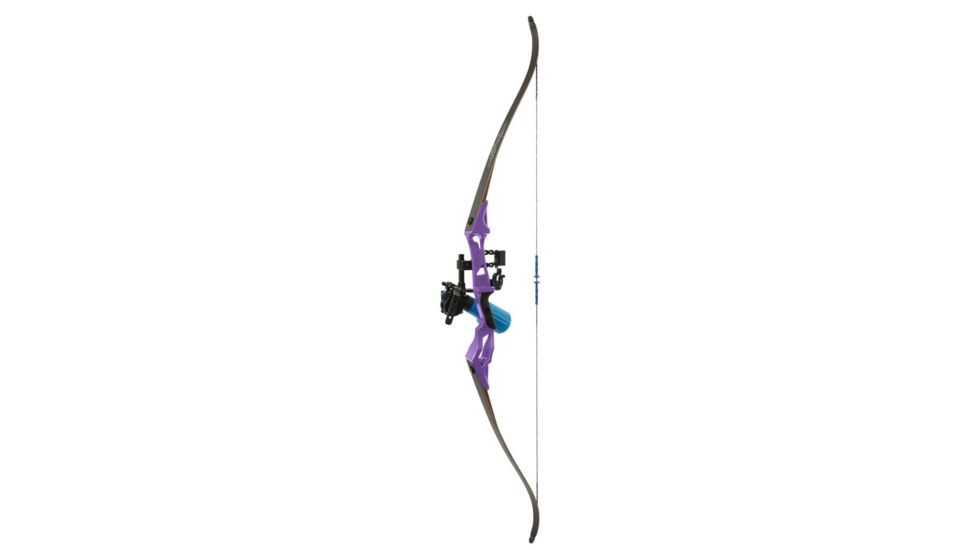 Fin-Finder Bank Runner Recurve Winch Pro Package, 35lbs, RH, Purple 81384