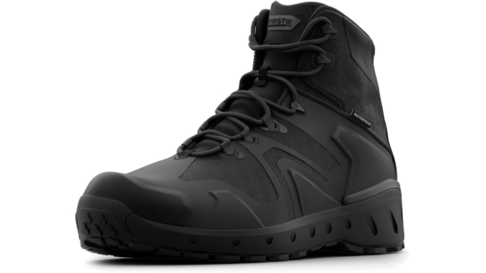 First Tactical 5in Aero-Tac H2O Side-Zip Mid Boots - Mens, Black, 10.5 US, Wide, FT-165929-019-10.5-W