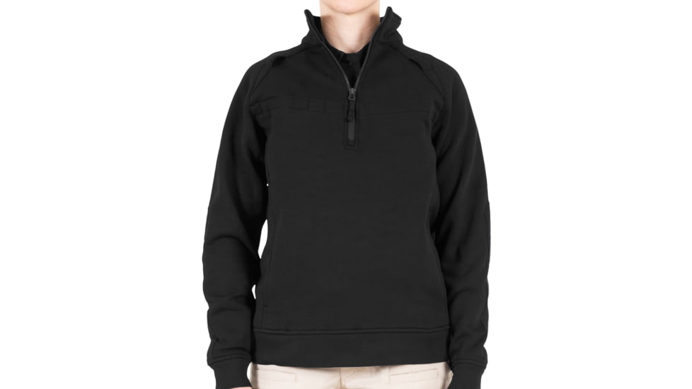 First Tactical Cotton Job Shirt 1/4 Zip - Womens, Black, Large, R, 128507-019-L-R