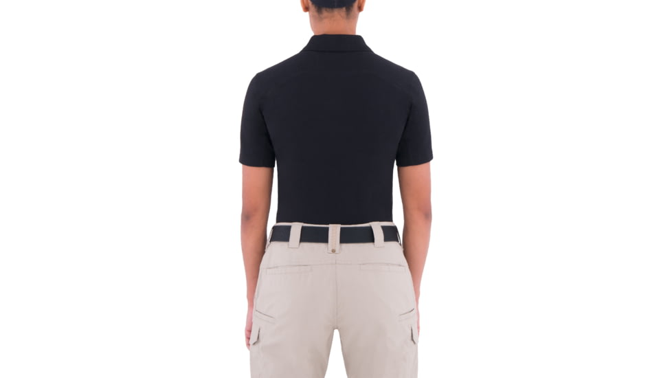 First Tactical Cotton Short Sleeve Polo With Pen Pocket - Womens, Black, Large, 122508-019-L