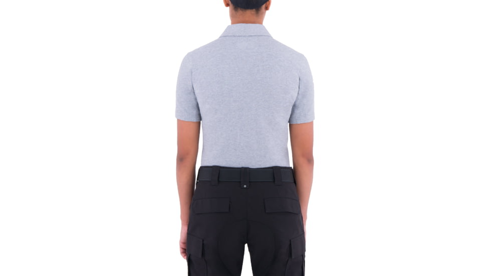 First Tactical Cotton Short Sleeve Polo With Pen Pocket - Womens, Heather Grey, 2XL, 122508-016-XXL