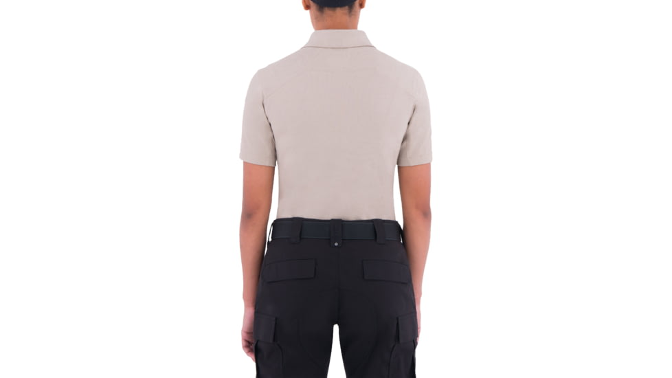 First Tactical Cotton Short Sleeve Polo With Pen Pocket - Womens, Khaki, Large, 122508-055-L