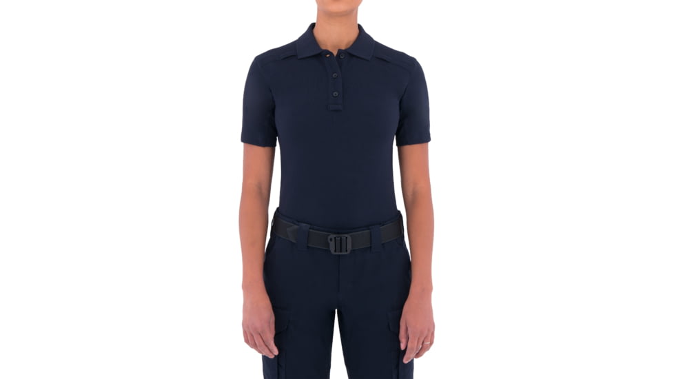First Tactical Cotton Short Sleeve Polo With Pen Pocket - Womens, Midnight Navy, Extra Small, 122508-729-XS