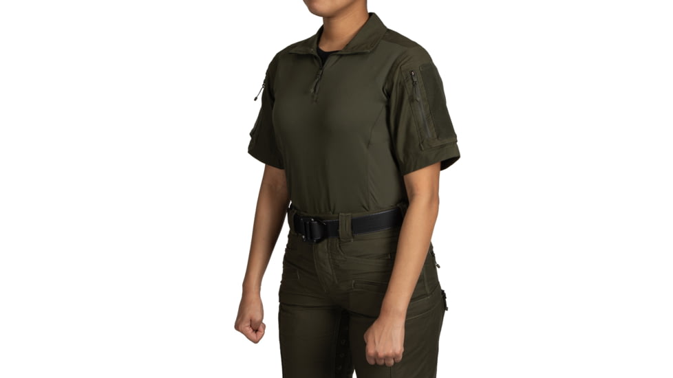 First Tactical Defender Short Sleeve Shirt - Womens, Regular, OD Green, Small, 122017-830-S-R