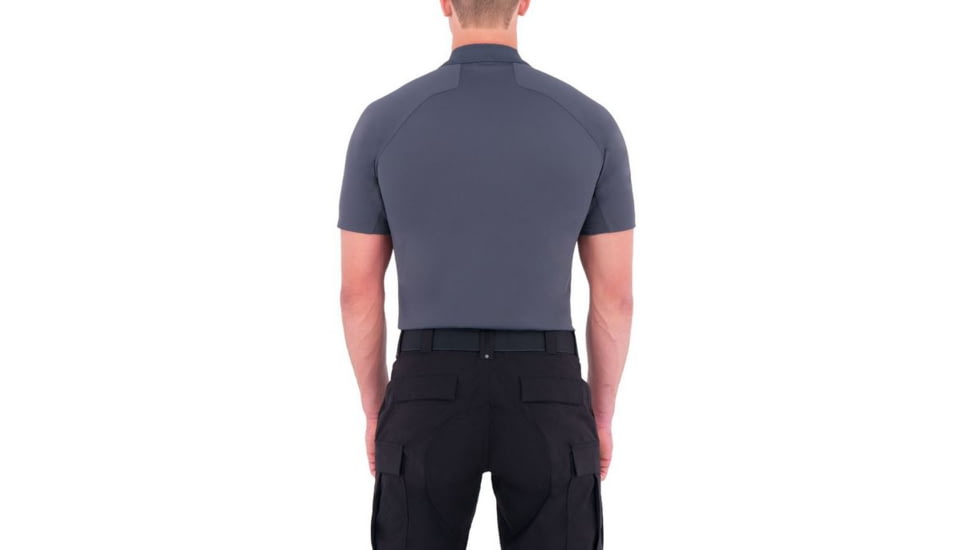 First Tactical Mens Performance Ss Polo, Asphalt, Small 112509-015-S