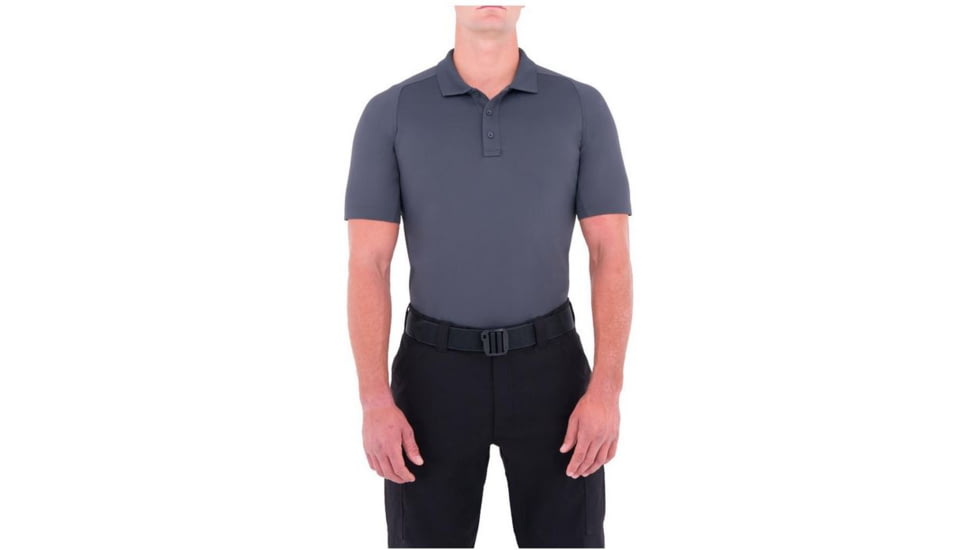First Tactical Mens Performance Ss Polo, Asphalt, Small 112509-015-S