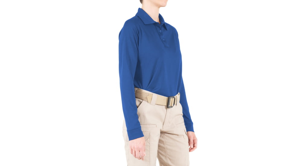 First Tactical Performance Long Sleeve Polo - Womens, Academy Blue, 3XL, 121503-691-3XL