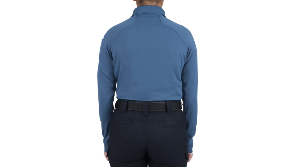 First Tactical Performance Long Sleeve Polo - Womens, French Blue, Large, 121503-484-L