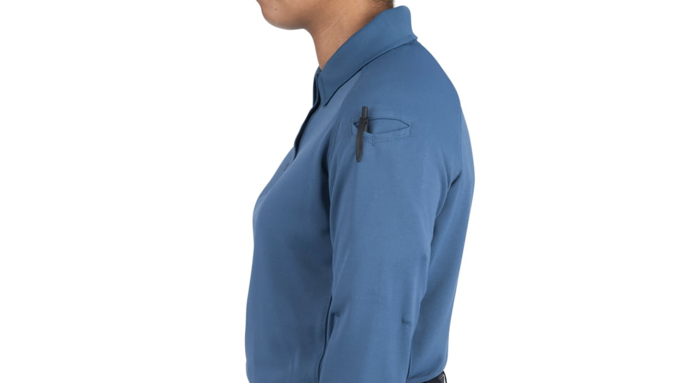 First Tactical Performance Long Sleeve Polo - Womens, French Blue, 3XL, 121503-484-3XL