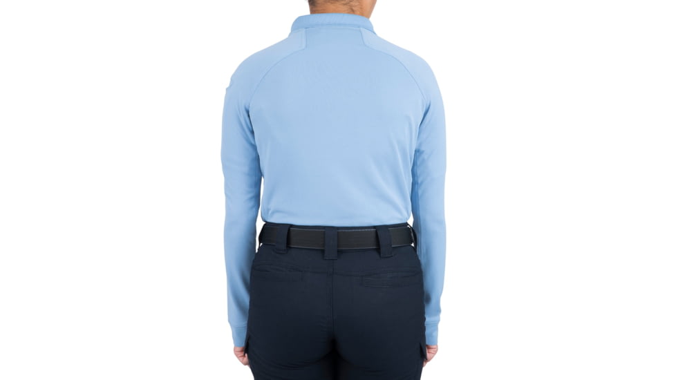 First Tactical Performance Long Sleeve Polo - Womens, Medium Blue, Large, 121503-781-L