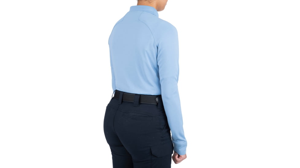 First Tactical Performance Long Sleeve Polo - Womens, Medium Blue, Large, 121503-781-L