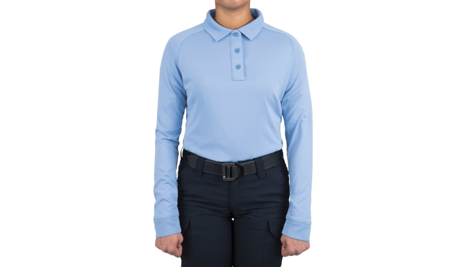 First Tactical Performance Long Sleeve Polo - Women's, Medium Blue, Large, 121503-781-L
