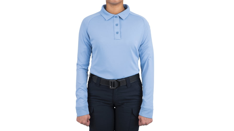 First Tactical Performance Long Sleeve Polo - Womens, Medium Blue, 3XL, 121503-781-3XL