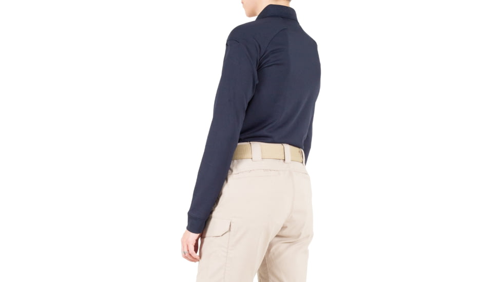 First Tactical Performance Long Sleeve Polo - Womens, Midnight Navy, 3XL, 121503-729-3XL