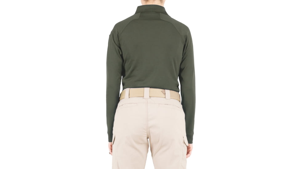 First Tactical Performance Long Sleeve Polo - Womens, OD Green, Small, 121503-830-S