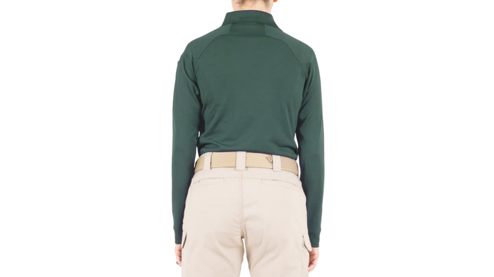 First Tactical Performance Long Sleeve Polo - Womens, Spruce Green, 3XL, 121503-812-3XL