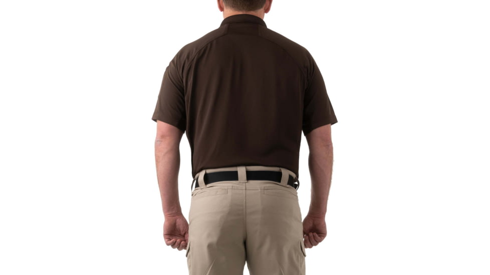 First Tactical Performance Short Sleeve Polo - Mens, Kodiak Brown, Small, 112509-182-S