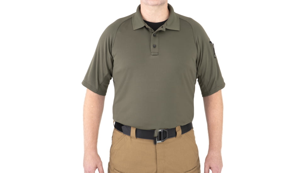 First Tactical Performance Short Sleeve Polo - Mens, OD Green, Medium, 112509-830-M