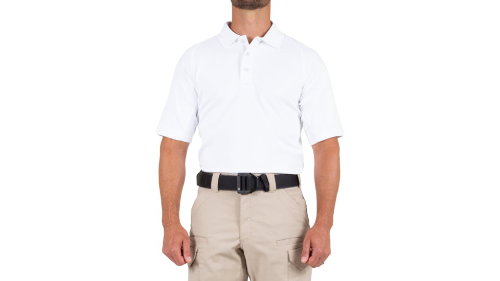 First Tactical Performance Short Sleeve Polo - Mens, Regular, White, 5XL, 112509-010-5XL-R