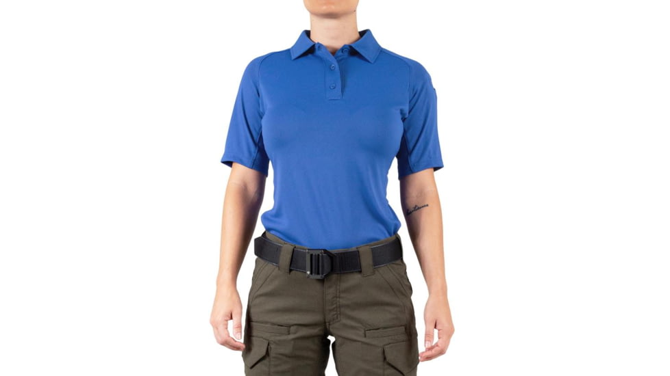First Tactical Performance Short Sleeve Polo - Womens, Academy Blue, Extra Large, 122509-691-XL
