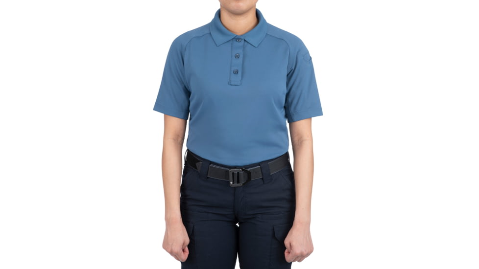First Tactical Performance Short Sleeve Polo - Womens, French Blue, Large, 122509-484-L