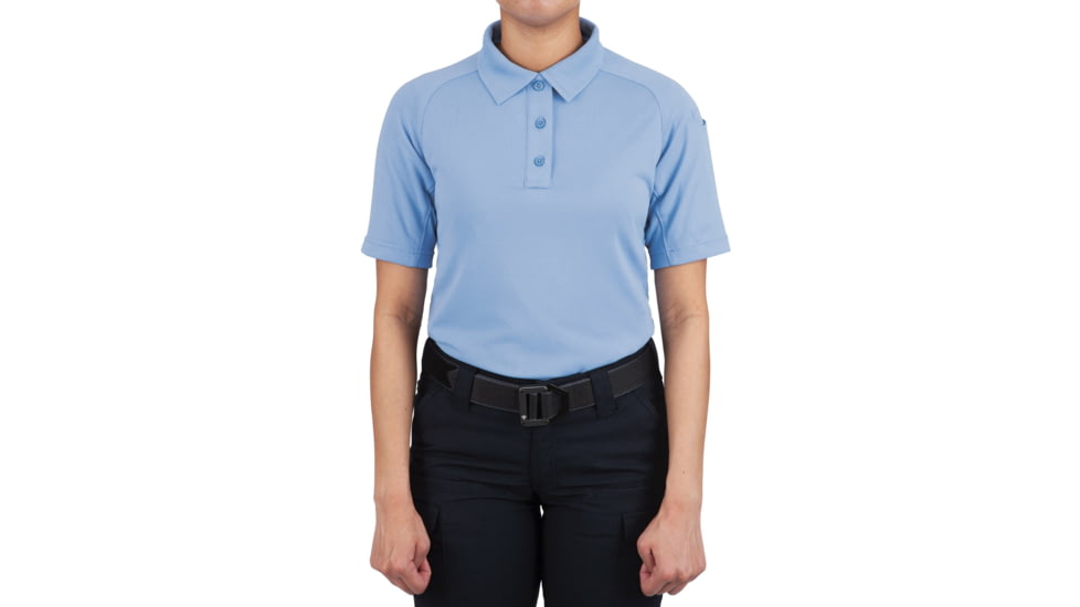 First Tactical Performance Short Sleeve Polo - Womens, Medium Blue, Large, 122509-781-L