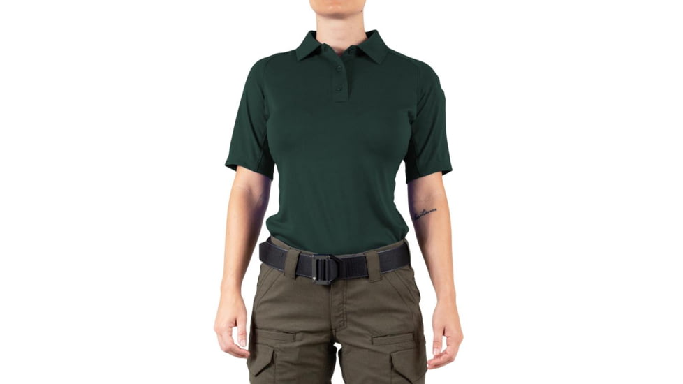 First Tactical Performance Short Sleeve Polo - Womens, Spruce Green, Extra Large, 122509-812-XL