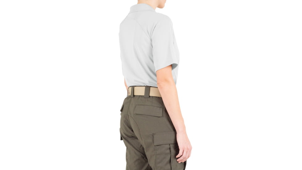 First Tactical Performance Short Sleeve Polo - Womens, White, Medium, 122509-010-M