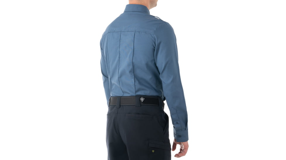 First Tactical Pro Duty Long Sleeve Shirt - Mens, French Blue, Short/Large, 111011-484-L-S
