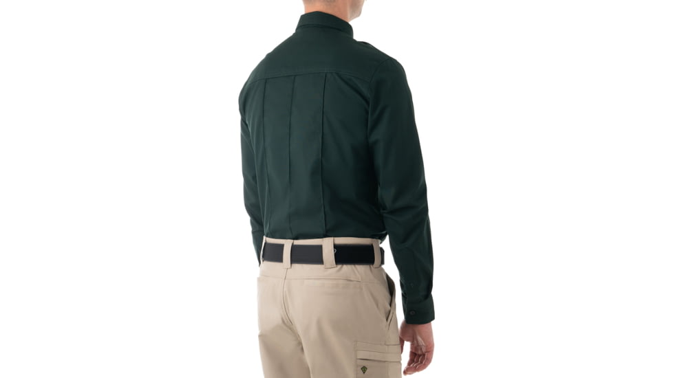 First Tactical Pro Duty Long Sleeve Shirt - Mens, Spruce Green, Short/Large, 111011-812-L-S
