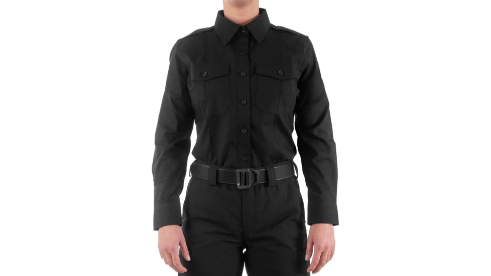 First Tactical Pro Duty Long Sleeve Shirt - Womens, Black, Medium, 121011-019-M-R