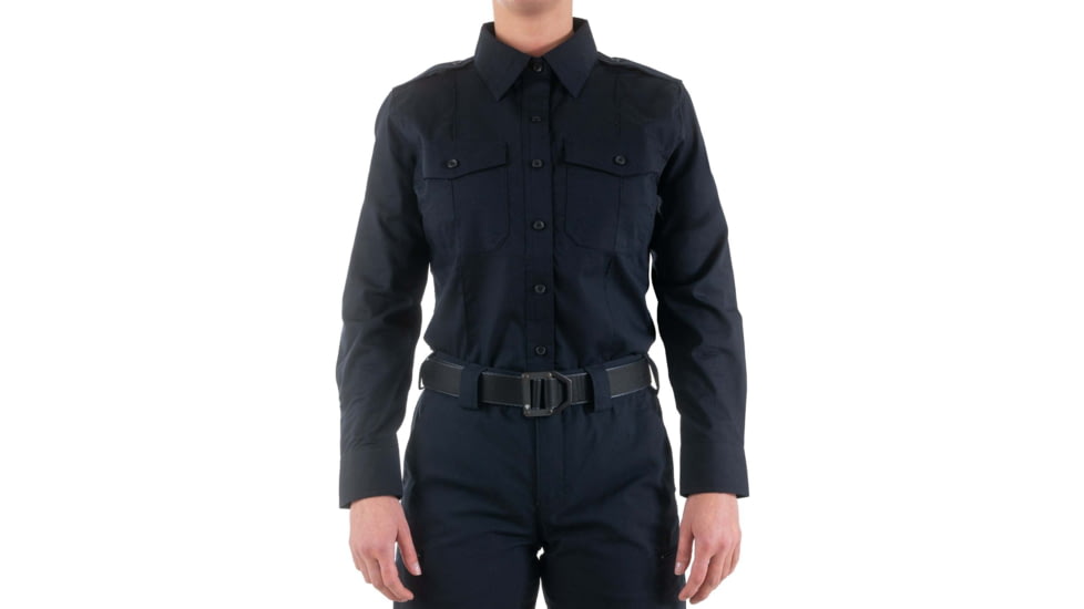 First Tactical Pro Duty Long Sleeve Shirt - Womens, Midnight Navy, Medium, 121011-729-M-R