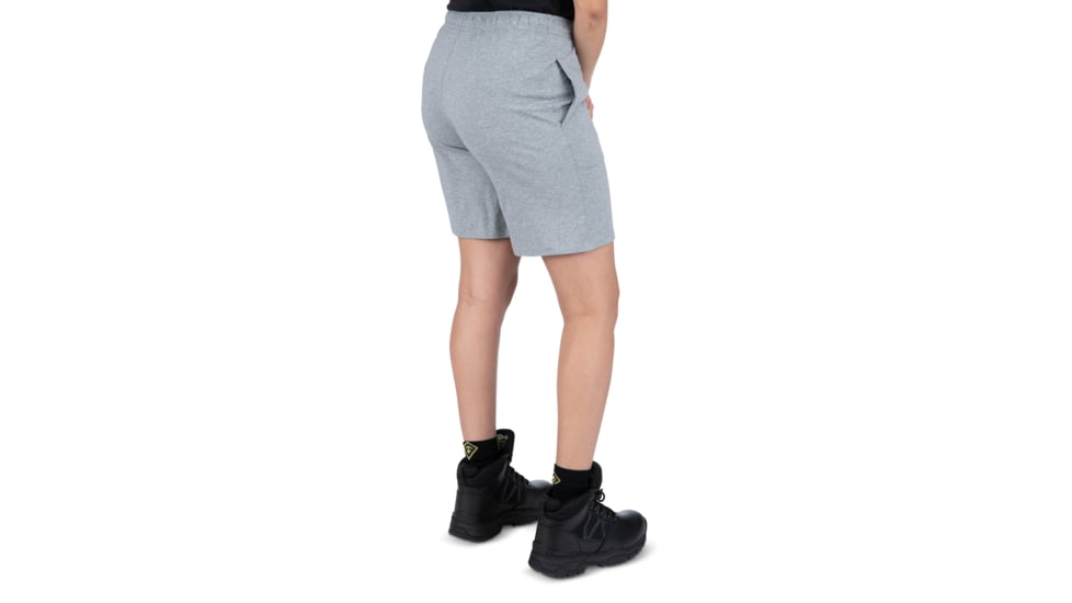 First Tactical PT Tactic Cotton Short - Womens, Heather Grey, Large, 125008-016-L