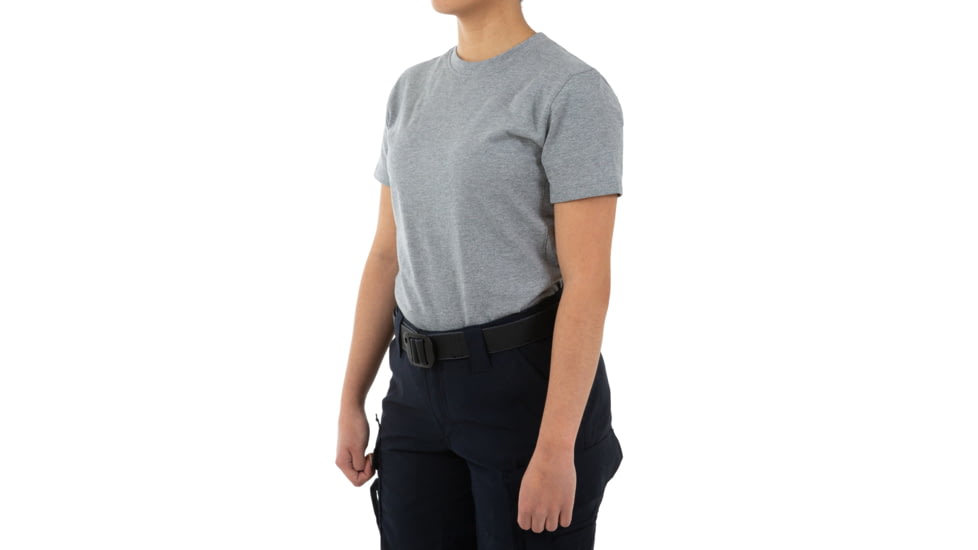 First Tactical Tactic Cotton Short Sleeve Tee - Womens, Heather Grey, Large, 122501-016-L