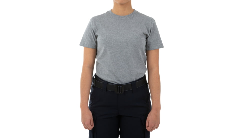 First Tactical Tactic Cotton Short Sleeve Tee - Womens, Heather Grey, Large, 122501-016-L
