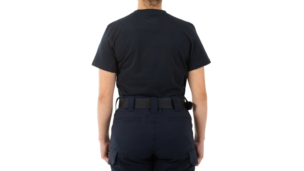 First Tactical Tactix Cotton Short Sleeve T-Shirt w/Chest Pocket - Womens, Midnight Blue, Large, 122521-729-L