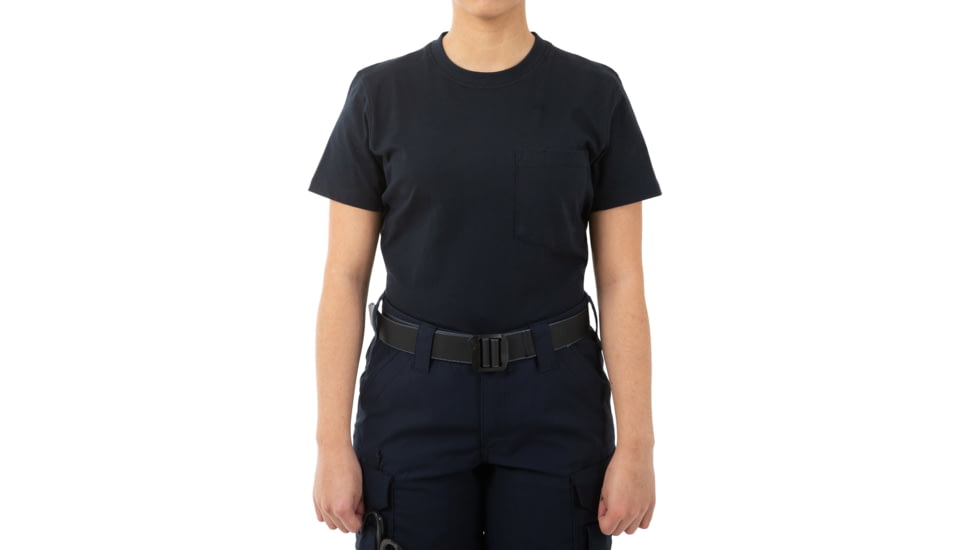 First Tactical Tactic Short Sleeve Chest Pocket T-Shirt - Women's, Midnight Navy, Large, 122521-729-L