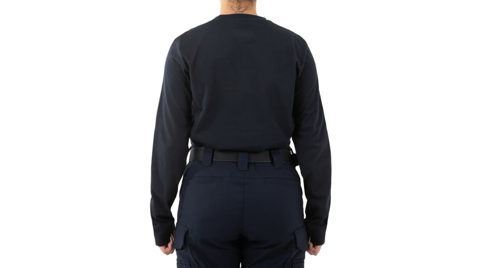 First Tactical Tactix Long Sleeve Pen Pocket T-Shirt - Womens, Midnight Blue, Large, 121508-729-L
