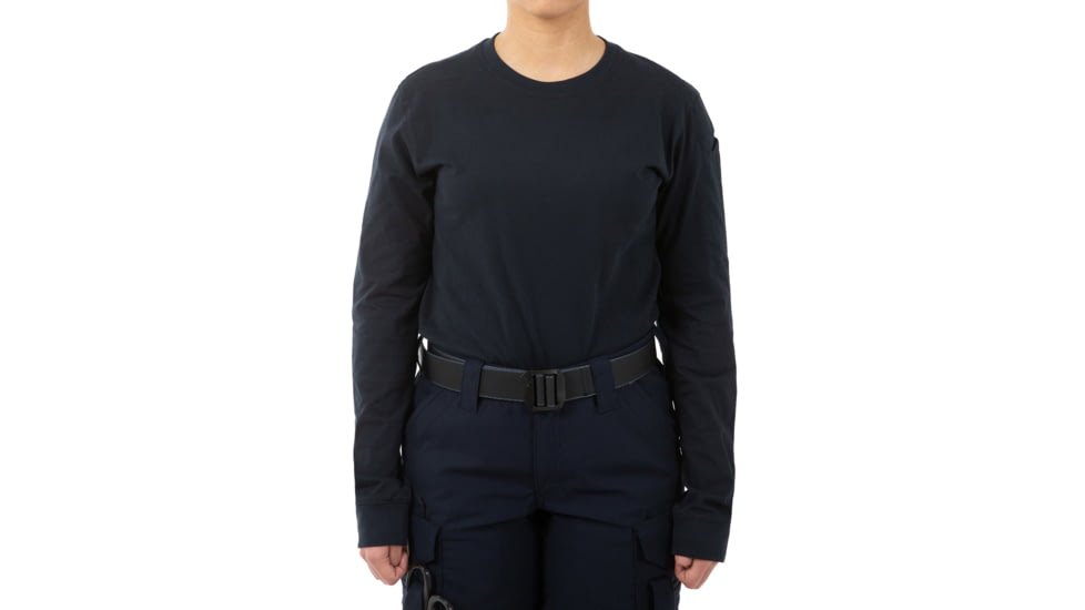 First Tactical Tactix Long Sleeve Pen Pocket T-Shirt - Womens, Midnight Blue, Large, 121508-729-L