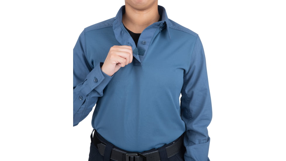 First Tactical V2 Pro Perf Long Sleeve Shirt - Womens, French Blue, Large, 121015-484-L-R
