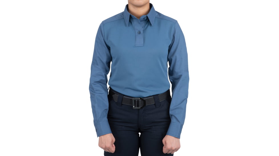 First Tactical V2 Pro Perf Long Sleeve Shirt - Womens, French Blue, Large, 121015-484-L-R
