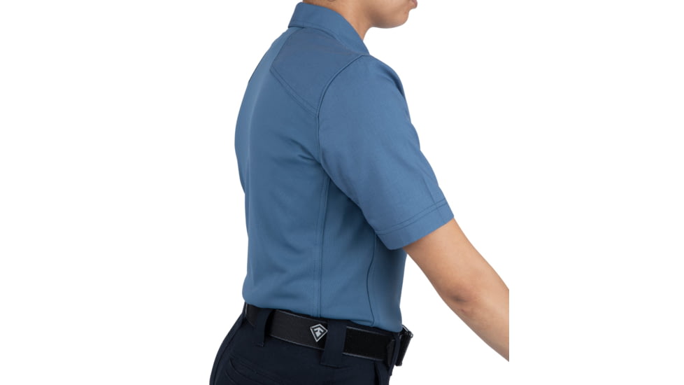 First Tactical V2 Pro Perf Short Sleeve Shirt - Womens, Tall, French Blue, Large, 122012-484-L-T