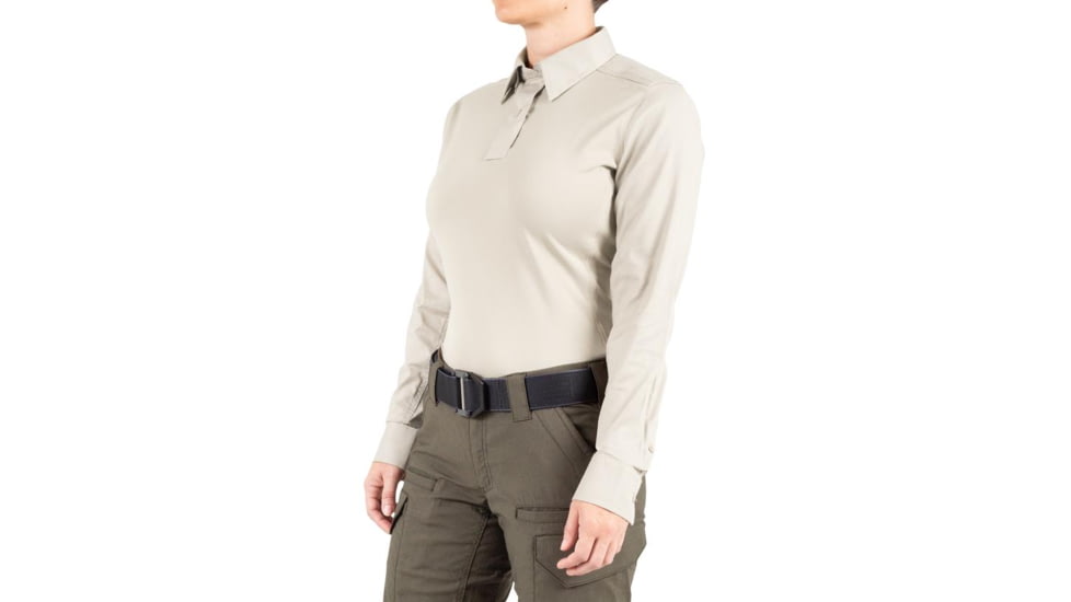 First Tactical V2 Pro Performance Long Sleeve Shirt - Womens, Khaki, 2XL, R, 121015-055-XXL-R