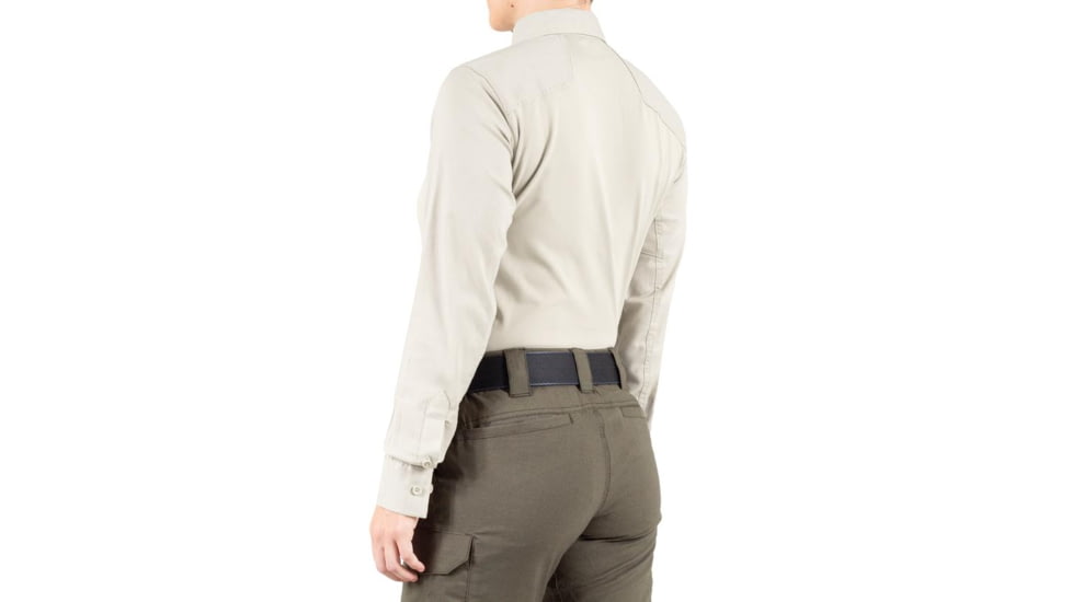 First Tactical V2 Pro Performance Long Sleeve Shirt - Womens, Khaki, 2XL, R, 121015-055-XXL-R