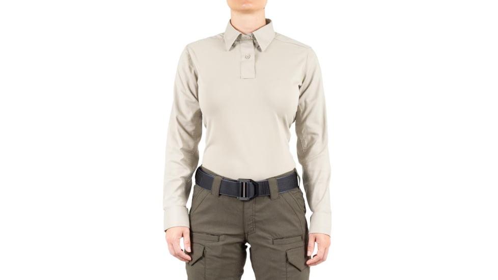First Tactical V2 Pro Performance Long Sleeve Shirt - Womens, Khaki, 2XL, R, 121015-055-XXL-R