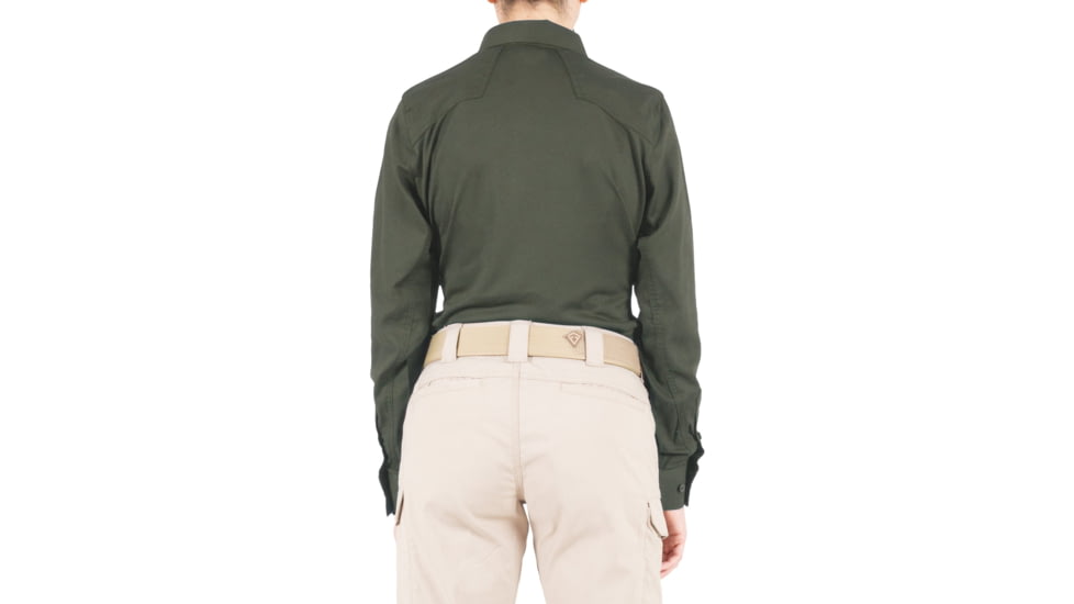 First Tactical V2 Pro Performance Long Sleeve Shirt - Womens, OD Green, Small, R, 121015-830-S-R