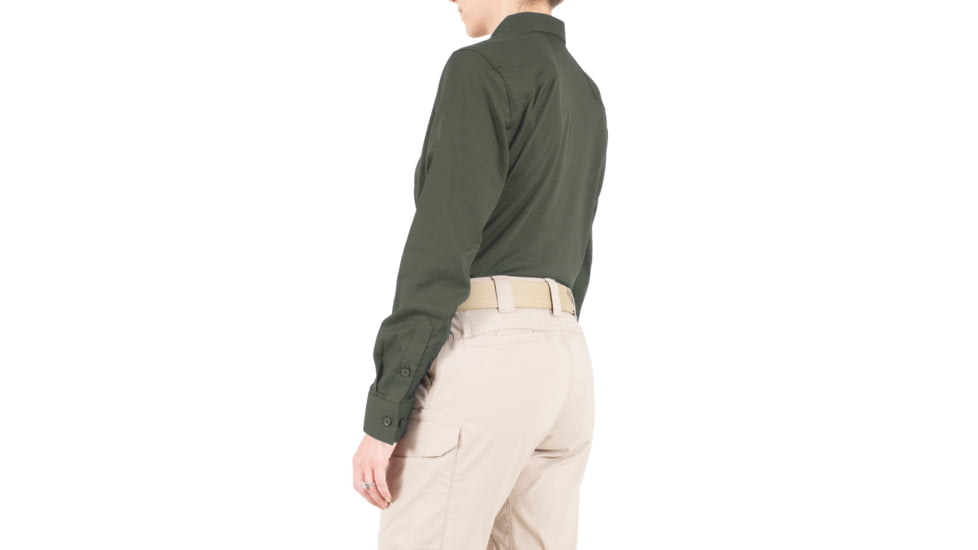 First Tactical V2 Pro Performance Long Sleeve Shirt - Womens, OD Green, Small, R, 121015-830-S-R