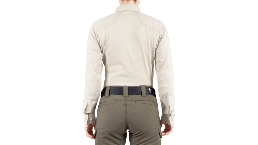 First Tactical V2 Pro Performance Long Sleeve Shirt - Womens, Silver Tan, Small, R, 121015-065-S-R