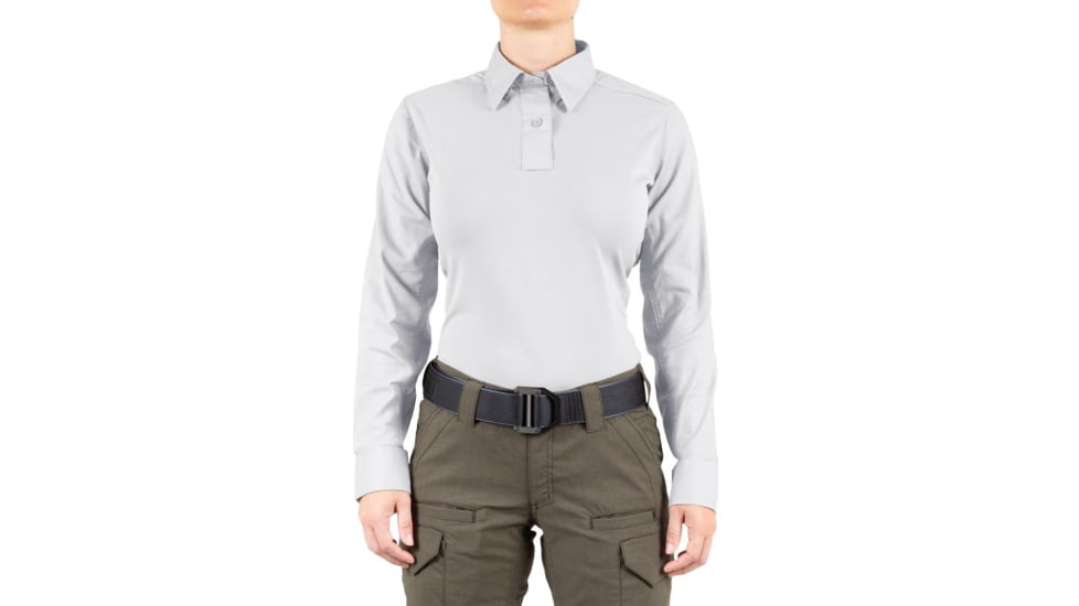First Tactical V2 Pro Performance Long Sleeve Shirt - Womens, White, Large, R, 121015-010-L-R