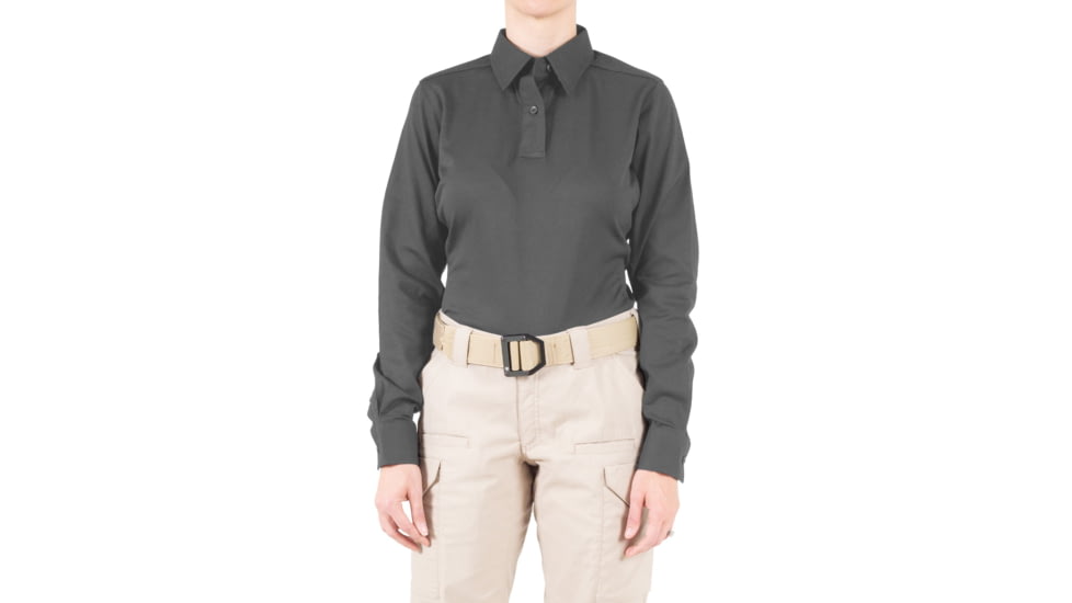 First Tactical V2 Pro Performance Long Sleeve Shirt - Womens, Wolf Grey, Large, R, 121015-036-L-R